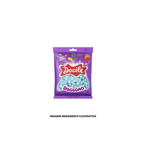 BALA - DOCILE - 500g GOMA MINI SINO AZUL